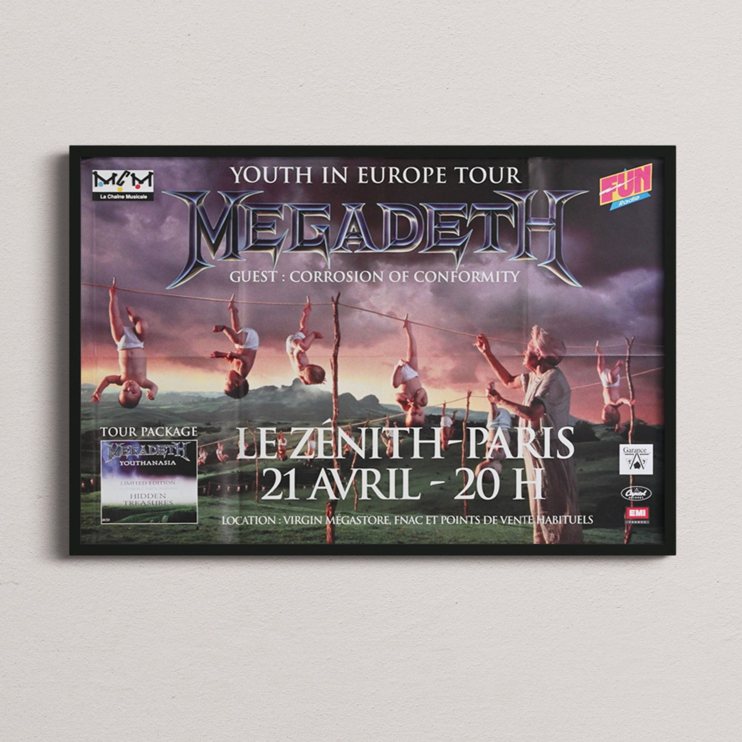 Megadeth - "Youth in Europe" tour - Zénith - 1995