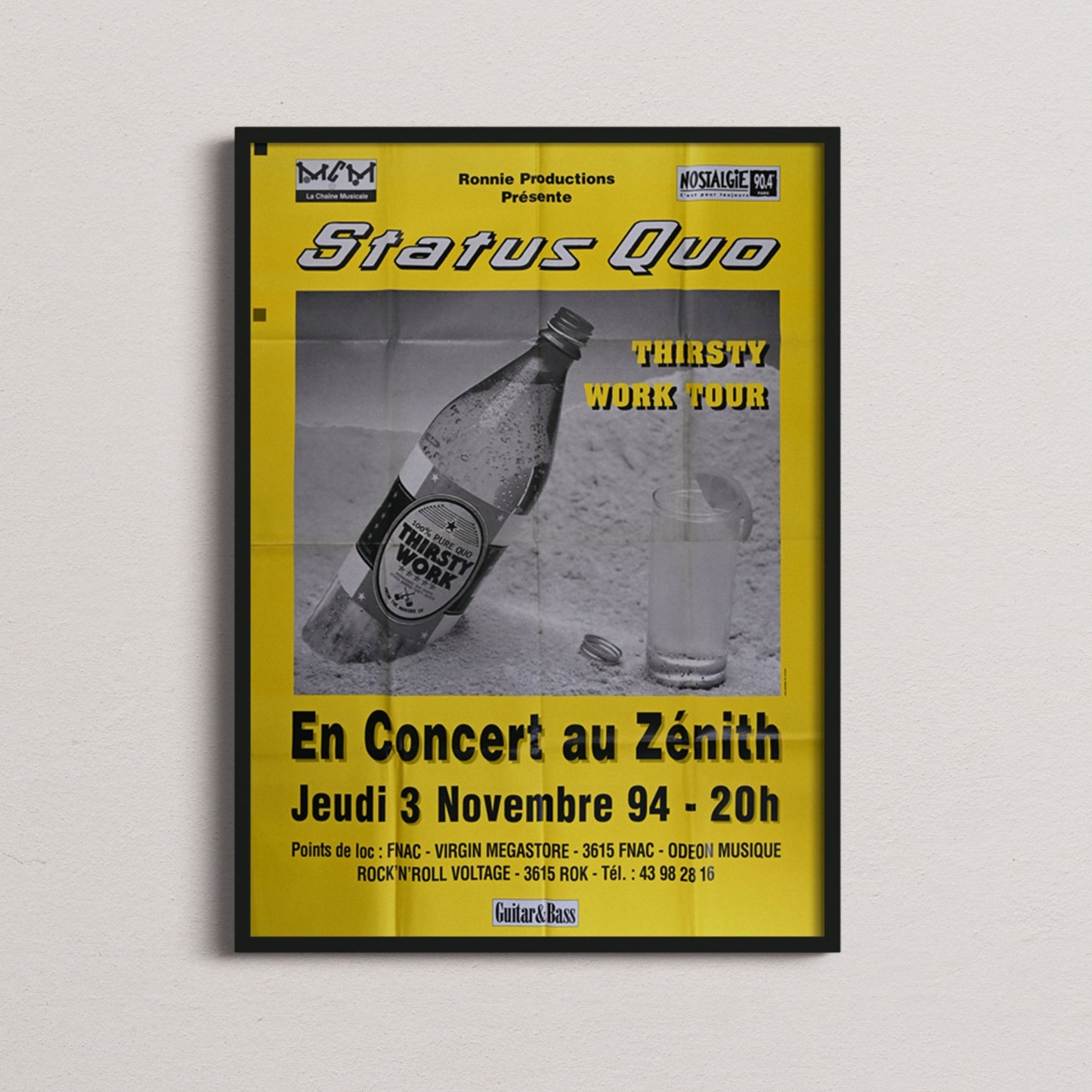 Status Quo - " Thirsty Work" - Zénith - 1994